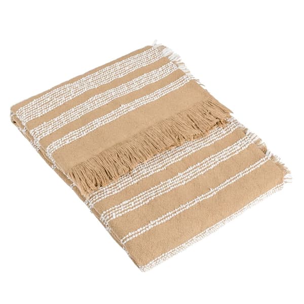 Hoem Jour Woven Linear Fringed Throw