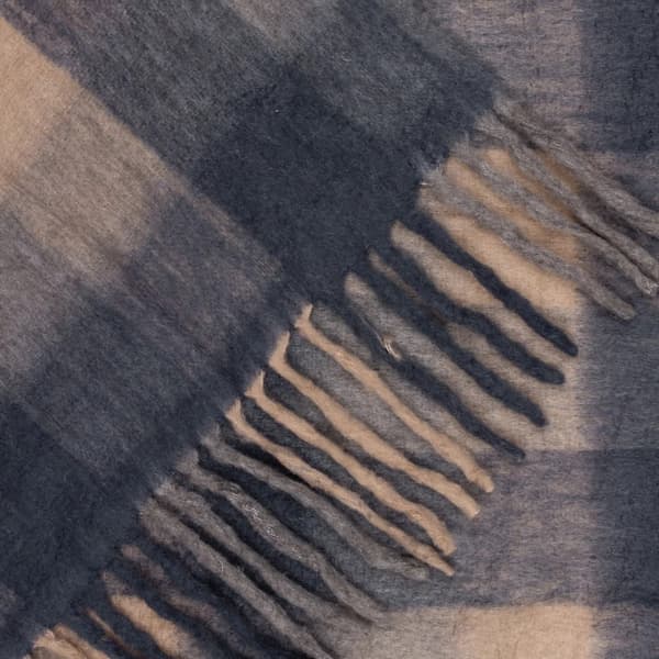 Yard Raystone Checked Fringed Throw