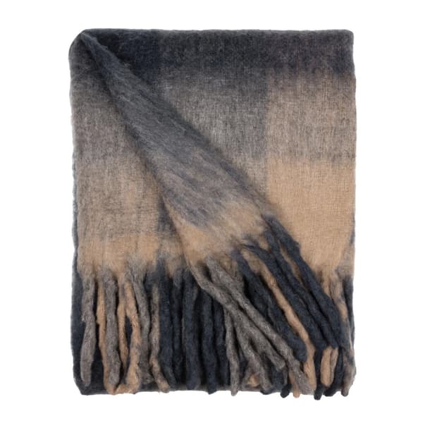 Yard Raystone Checked Fringed Throw