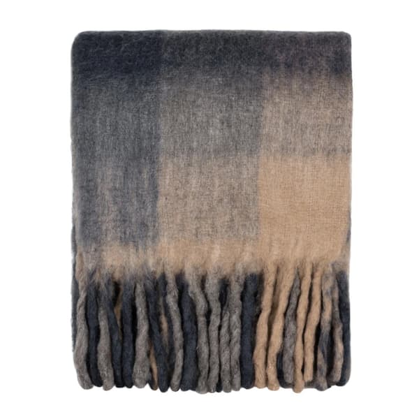 Yard Raystone Checked Fringed Throw