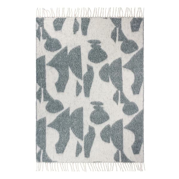 Hoem Meta Jacquard Tassel Throw