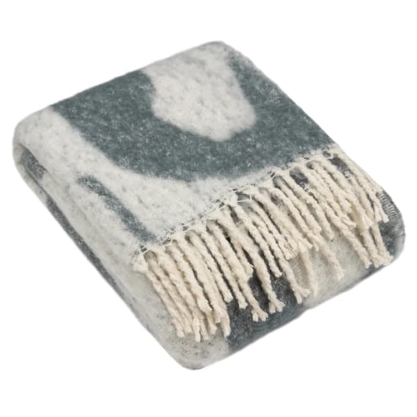 Hoem Meta Jacquard Tassel Throw