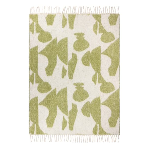 Hoem Meta Jacquard Tassel Throw