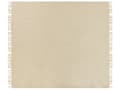 Miniatyrbilde 4 av 5: Pledd Beige 220 x 240 cm Håndvevd Pledd med Dusker