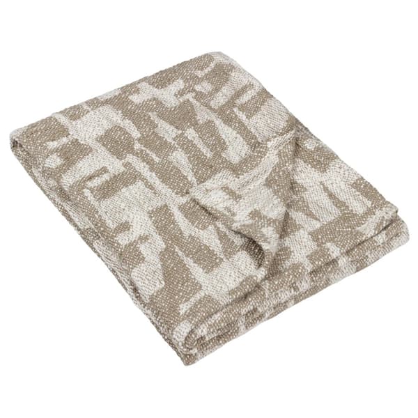 Hoem Ola Jacquard Throw Olive 180cm x 130cm
