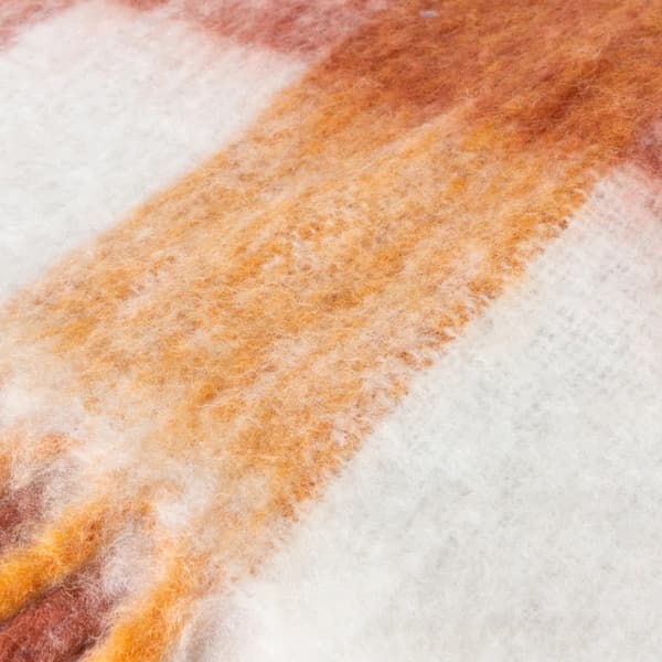 Furn Juno Faux Mohair Checked Throw