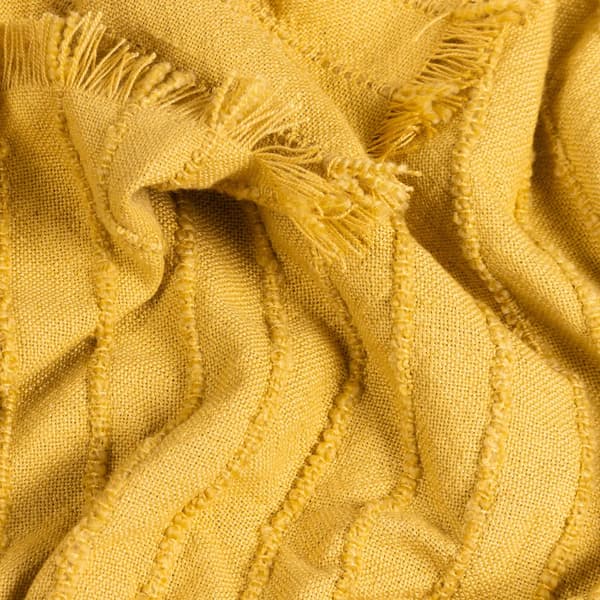 Furn Hazie Woven Linear Fringe Throw