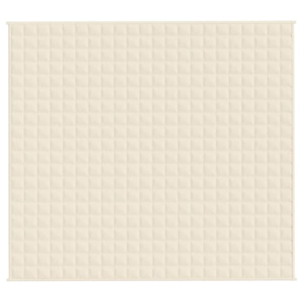 Tyngdtäcke gräddvit 200x220 cm 9 kg tyg