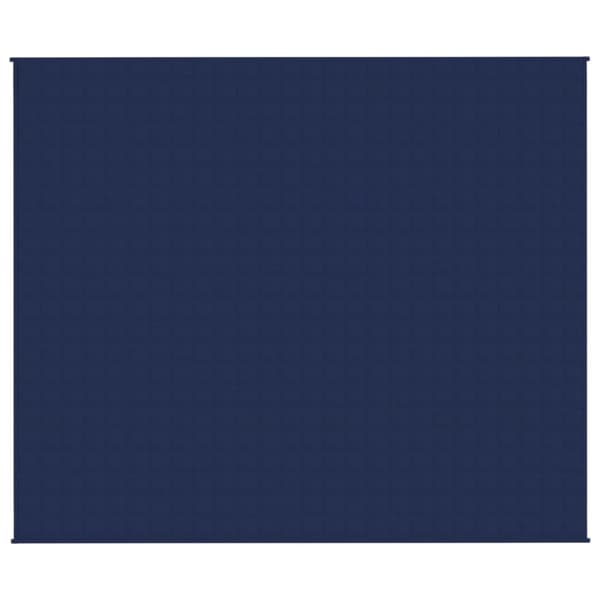 tyngdetæppe 220x260 cm 11 kg stof blå