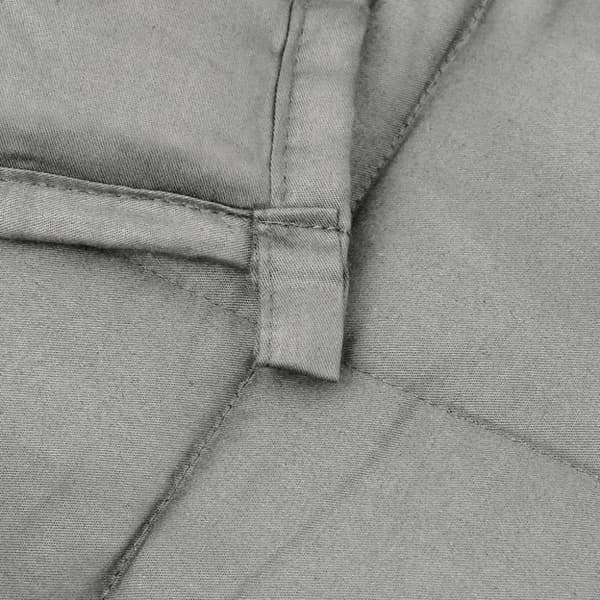 tyngdetæppe 235x290 cm 15 kg stof grå