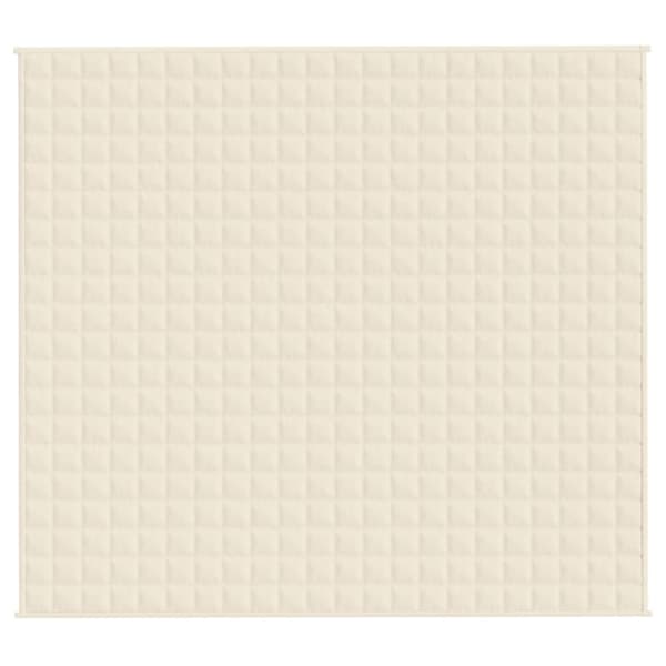 Tyngdtäcke gräddvit 200x225 cm 9 kg tyg