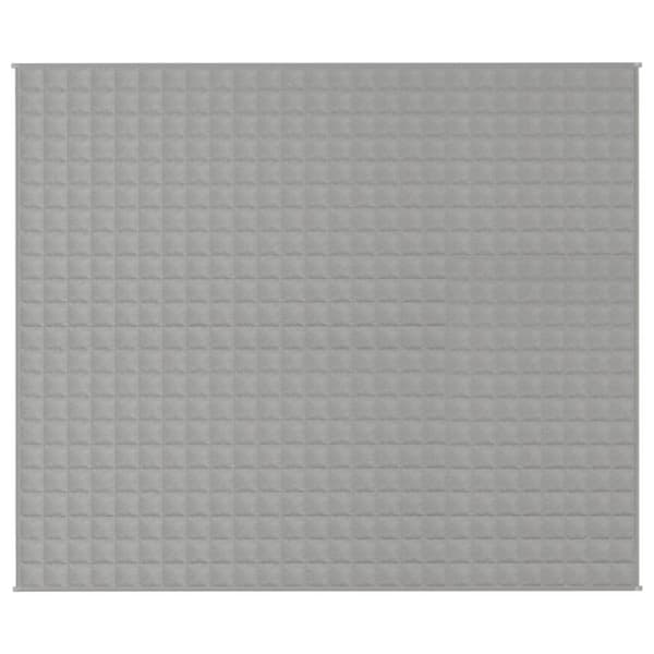 tyngdetæppe 220x260 cm 15 kg stof grå