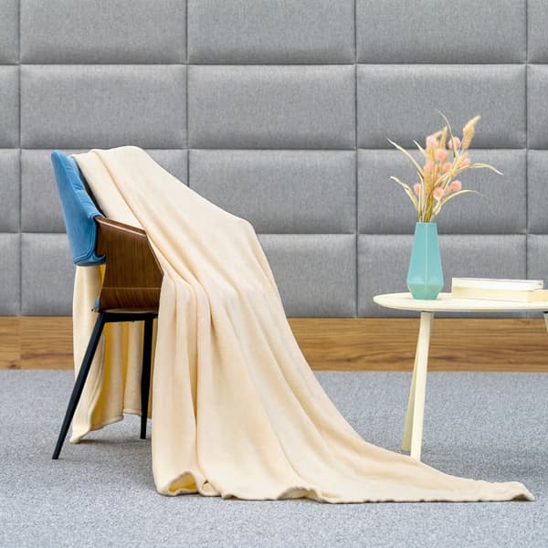 Fleece tæppe 200x220 cm TEESA - creme