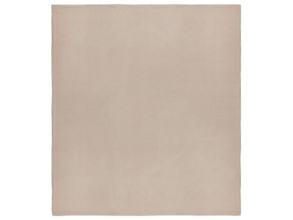 Sengetæppe Taupe Polyesterstof 200 x 220 cm Præget mønster Dekorativt sengetøj Klassisk design Soveværelse