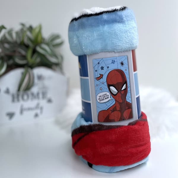 Flanellipeitto 100x150 Spiderman sininen (koralli)