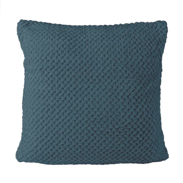 AMORRO jacquard pudebetræk/NAVY BLÅ/40x40