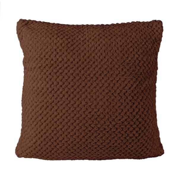 AMORRO jacquard pudebetræk/MÆLKECHOKOLADE/40x40