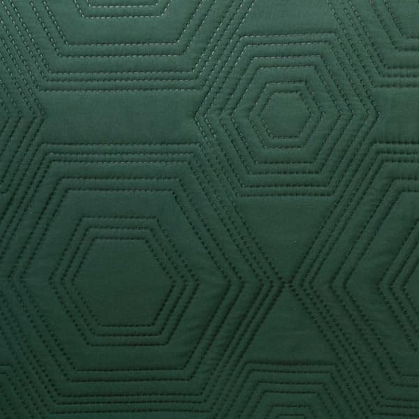 TARA överkast/grön+ljusrosa/240x220