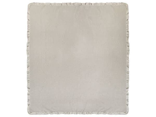 Plaid Taupe Bomuld 220 x 200 cm Blød Hyggetæppe til Sofa Moderne Varm Bomuldstæppe Design Skandinavisk Senge Plaid