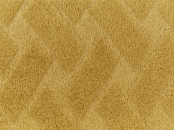 Sengetæppe blå-gul kunstig turkis 200 x 220 cm geometrisk præget mønster fluffy moderne stil