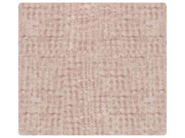 Överkast Filt Rosa Mjuk Konstgjord Kaninpäls 200 x 220 cm Shaggy Filt Sängkläder