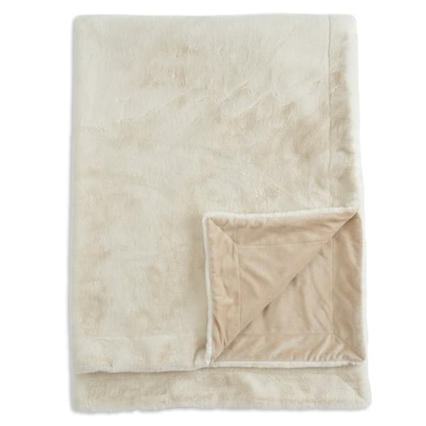 Pläd Cat Beige Beige 130x170 cm
