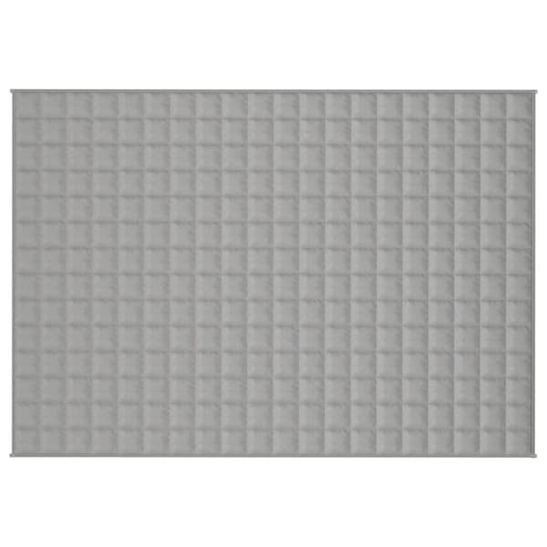 vidaXL tyngdetæppe 137x200 cm 6 kg stof grå - Sengetæpper