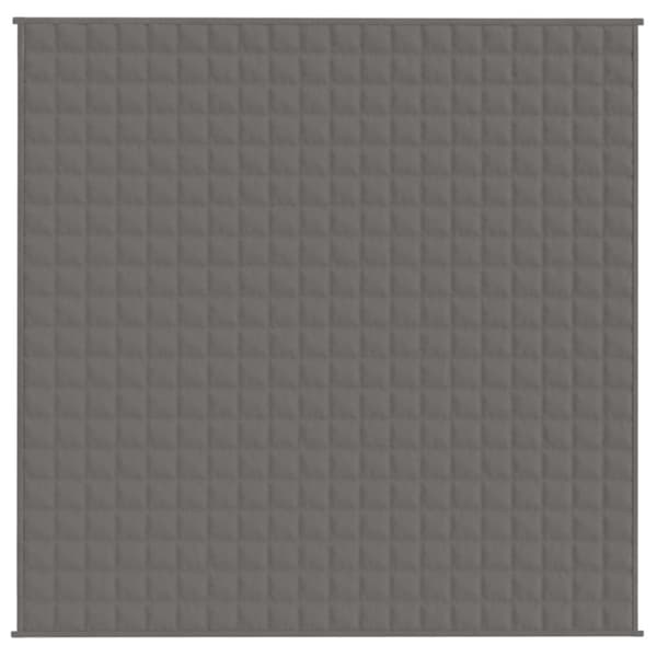 vidaXL Tyngdtäcke grå 200x200 cm 13 kg tyg - Filtar