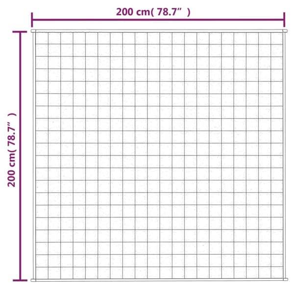 vidaXL Tyngdtäcke grå 200x200 cm 13 kg tyg - Filtar