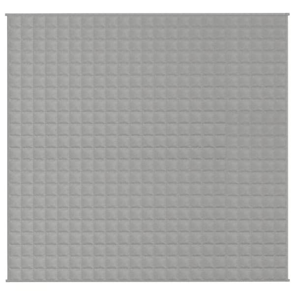 vidaXL Tyngdtäcke grå 220x240 cm 15 kg tyg - Filtar