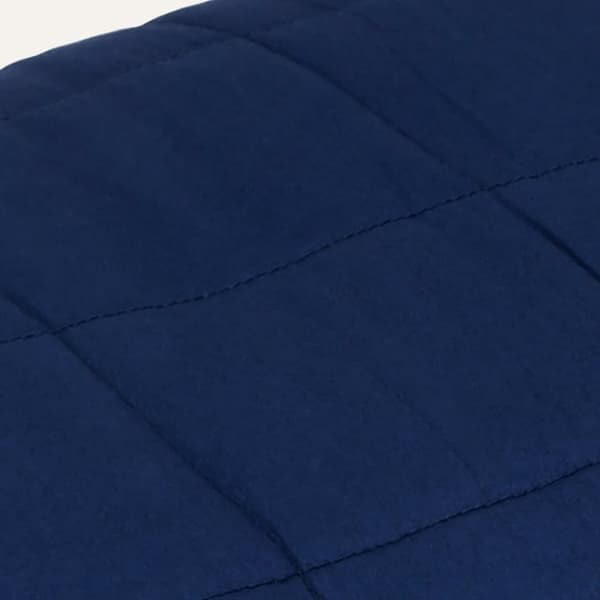 vidaXL tyngdetæppe 220x235 cm 15 kg stof blå - Sengetæpper
