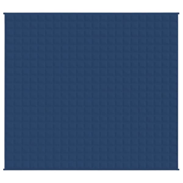 vidaXL Tyngdtäcke blå 220x230 cm 11 kg tyg - Filtar