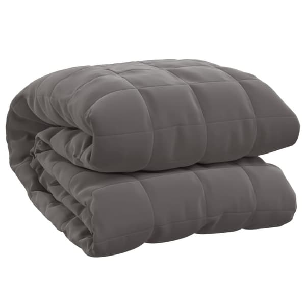 vidaXL tyngdetæppe 235x290 cm 15 kg stof grå -  Sengetæpper