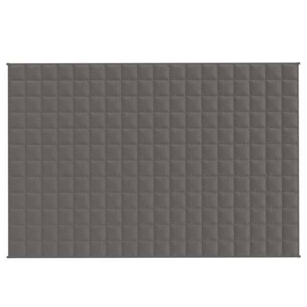 vidaXL tyngdetæppe 120x180 cm 5 kg stof grå -  Sengetæpper