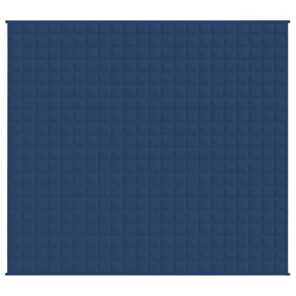 vidaXL tyngdetæppe 220x240 cm 11 kg stof blå -  Sengetæpper