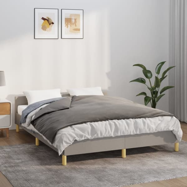 vidaXL tyngdetæppe med betræk 152x203 cm 7 kg stof grå -  Sengetæpper