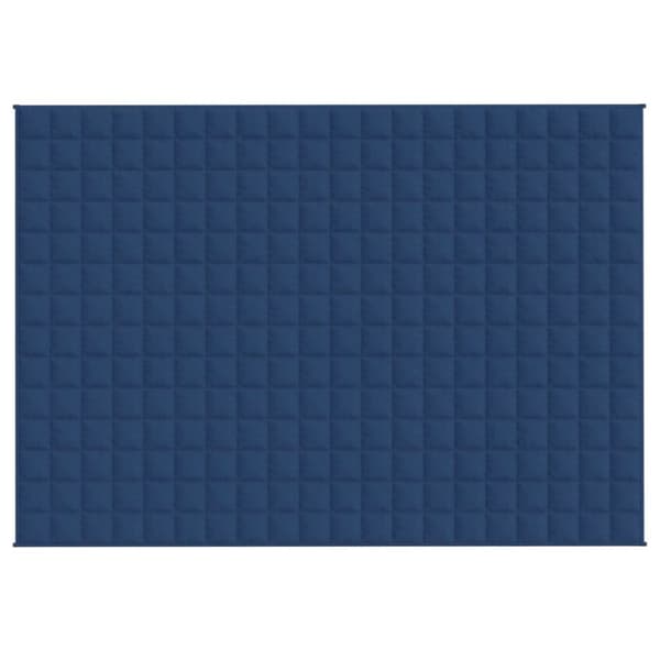 vidaXL Tyngdtäcke blå 140x200 cm 6 kg tyg - Filtar