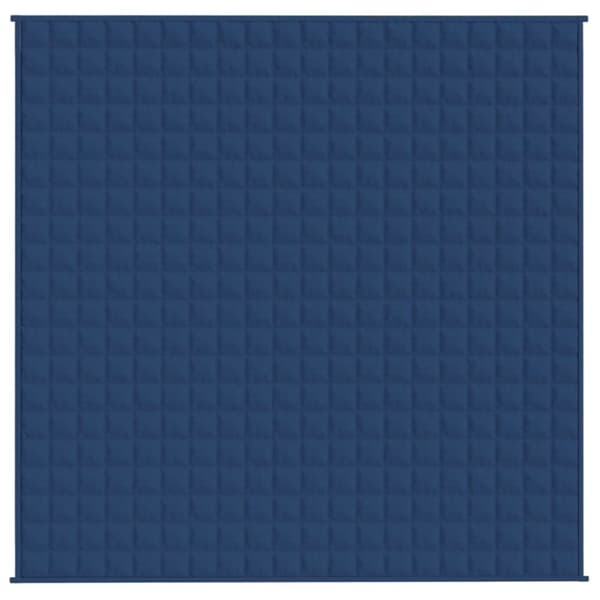 vidaXL Tyngdtäcke blå 200x200 cm 13 kg tyg -  Filtar