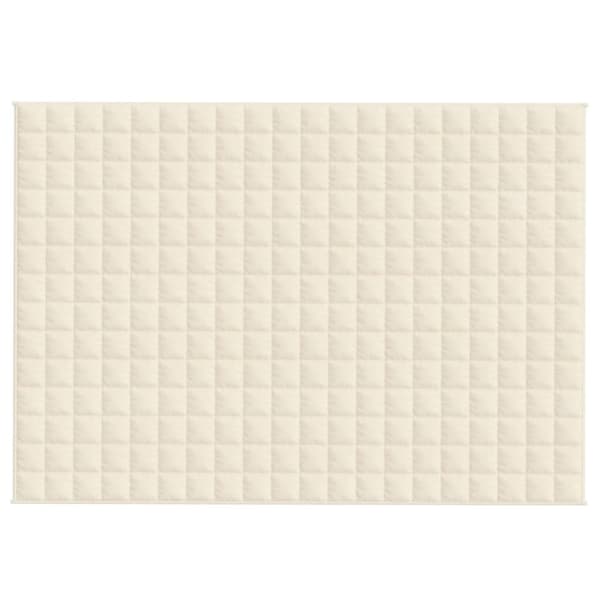 vidaXL Painopeitto vaalea kerma 135x200 cm 10 kg kangas -  Viltit