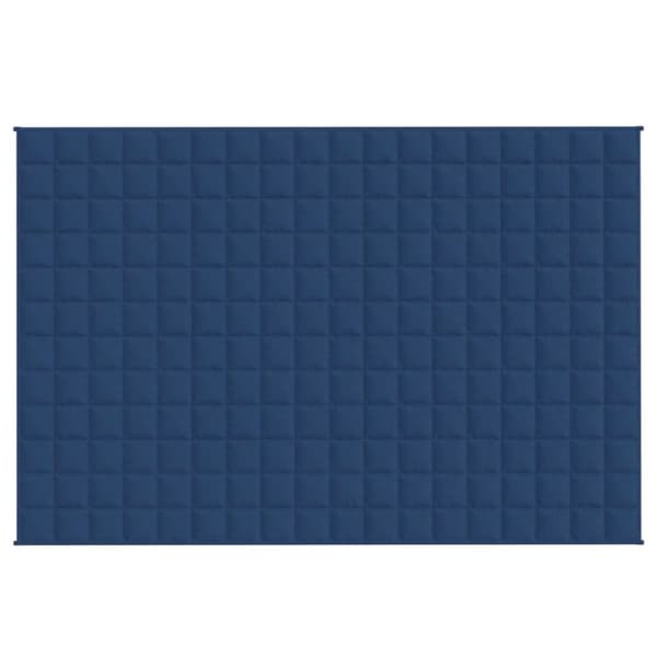 vidaXL Tyngdtäcke blå 122x183 cm 5 kg tyg - Filtar