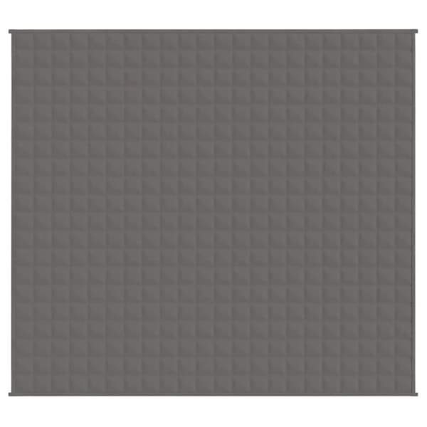 vidaXL tyngdetæppe 200x225 cm 9 kg stof grå -  Sengetæpper