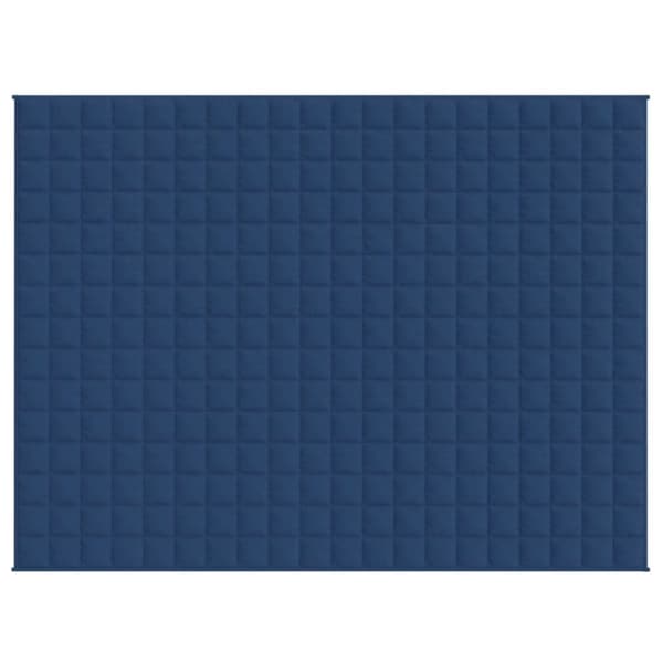 vidaXL Tyngdtäcke blå 152x203 cm 11 kg tyg -  Filtar