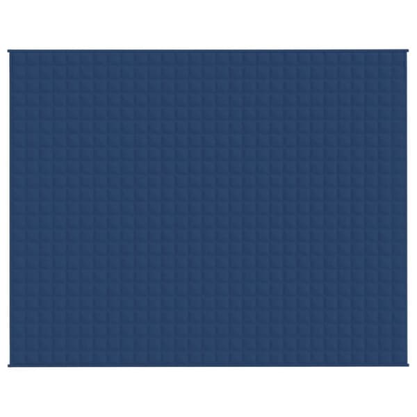 vidaXL tyngdetæppe 235x290 cm 15 kg stof blå -  Sengetæpper
