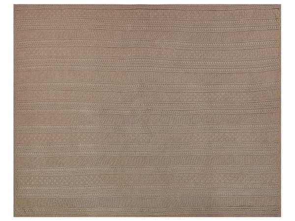 Sengetæppe Brun Bomuld 150 x 200 cm Dekorativt sengetøj Klassisk design Soveværelse