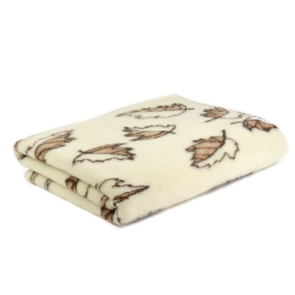 Uldtæppe 135x200 lavet af Merino-får - Maple Leaf - cremebrun - uldent sommerdyne - Varme sengetøjsprodukter
