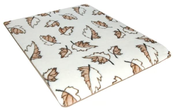 Uldtæppe 135x200 lavet af Merino-får - Maple Leaf - cremebrun - uldent sommerdyne - Varme sengetøjsprodukter