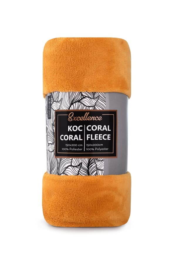 Microfiber tæppe 150x200 Coral sennep C24