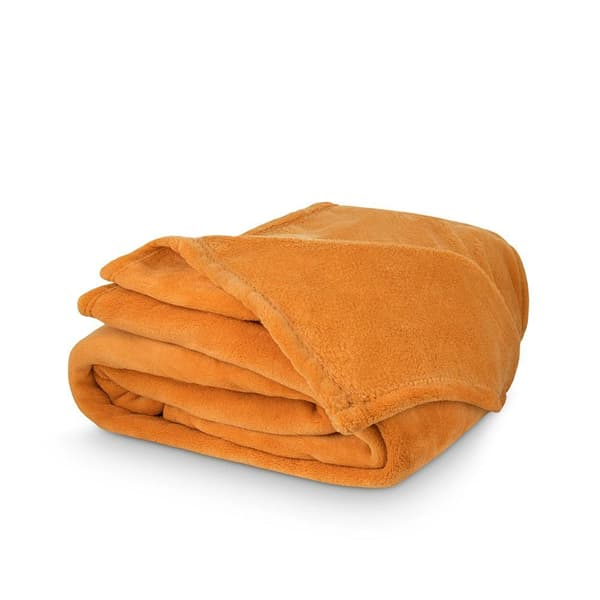 Mikrofiberkastfilt 150x200 Coral senap C24