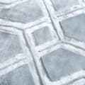 Miniatyrbild 6 av 10: Akrylfilt 160x200 Vito grå präglad geometriskt dekorativt överkast