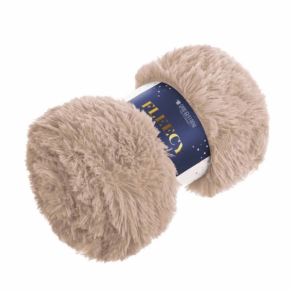 Tæppe sengetæppe 200x220 Fleecy fluffy mandelpels på sengen